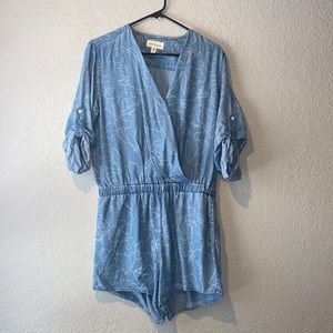 Cloth & Stone 100% Tencel lyocell Shorts floral Romper